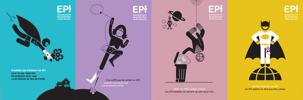 Affiches sur le port des EPI – INRS