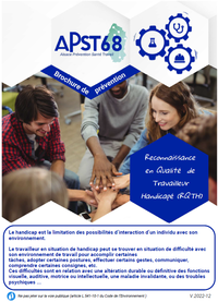 La Reconnaissance en Qualité de Travailleur Handicapé (RQTH)