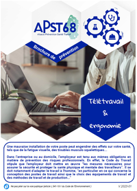 Télétravail et ergonomie