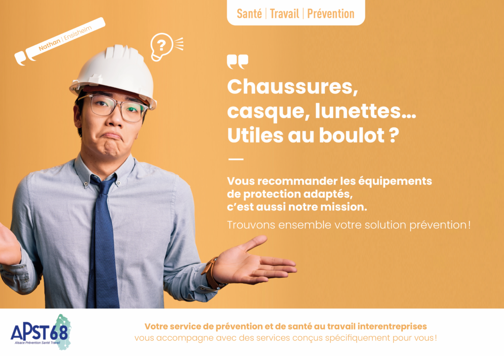 Casque, lunettes, chaussures… Utiles au boulot ?