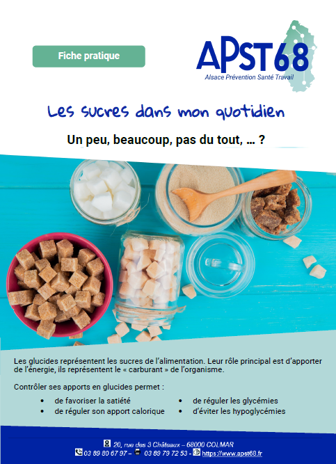 Sucres dans mon quotidien