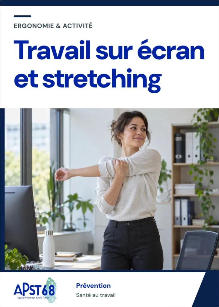 Travail sur écran et stretching