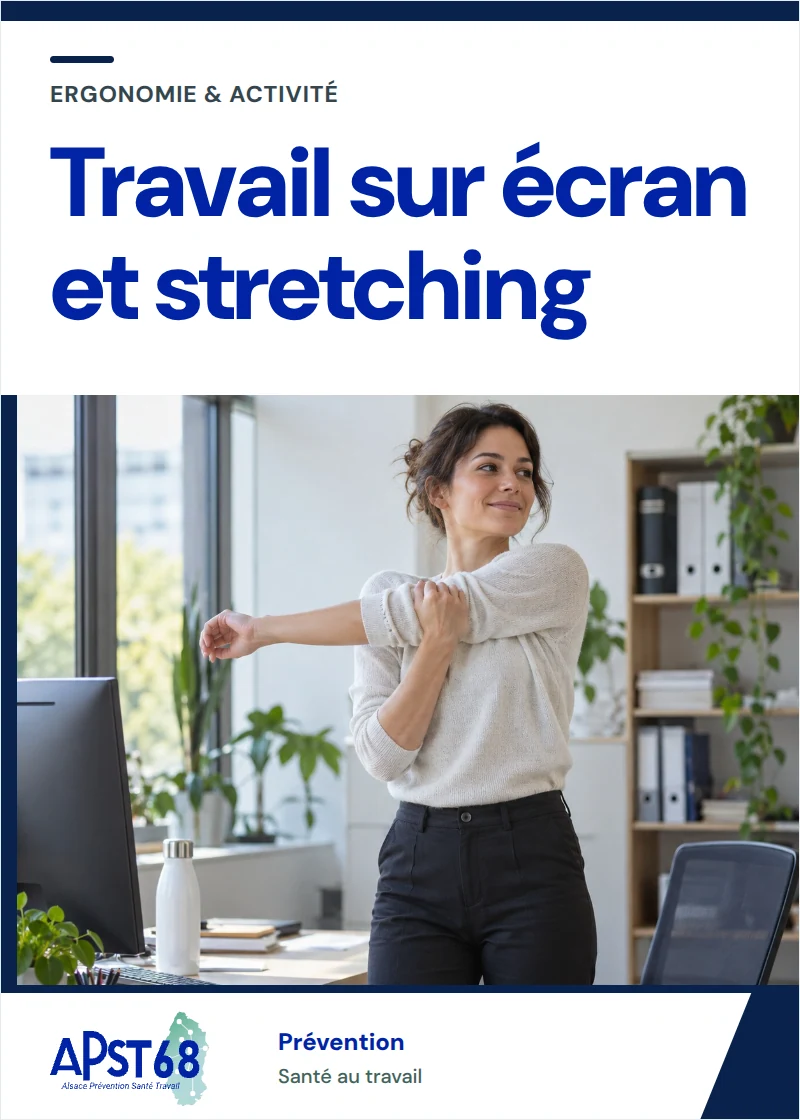 Travail sur écran et stretching