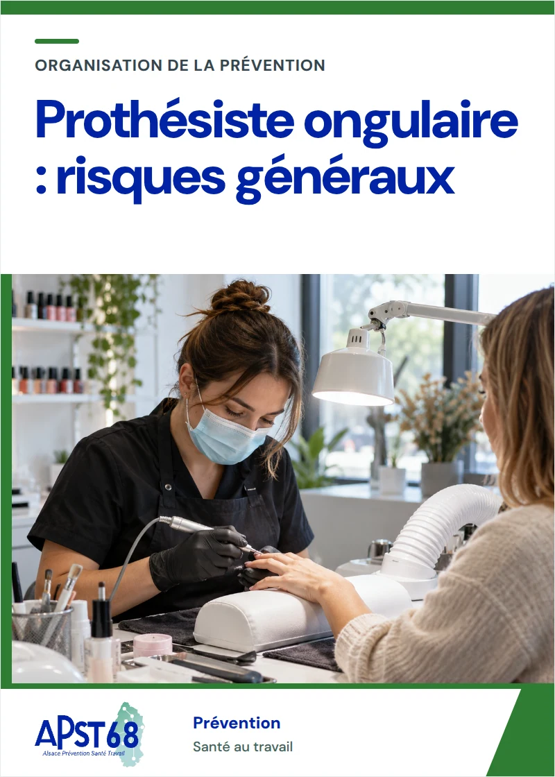 Prothésiste ongulaire : risques généraux