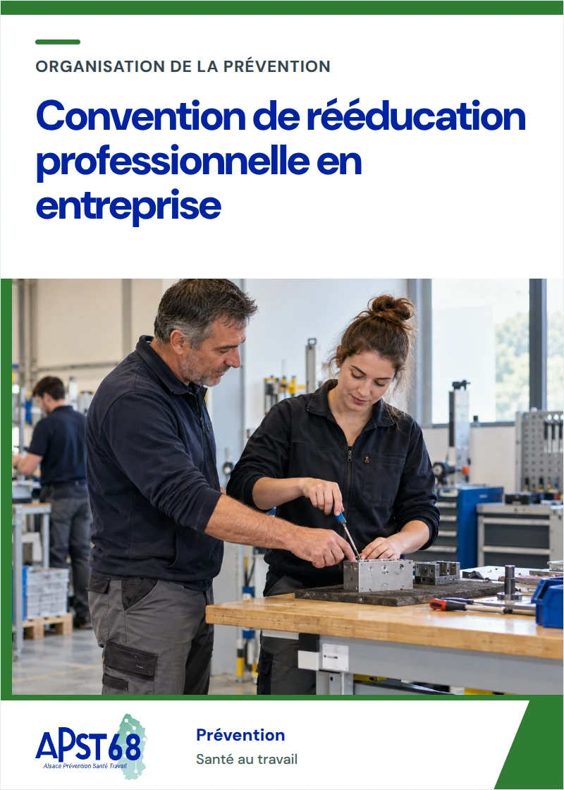 Convention de rééducation professionnelle en entreprise